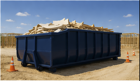 30 yard construction dumpster loaded with debris in Marion County FL